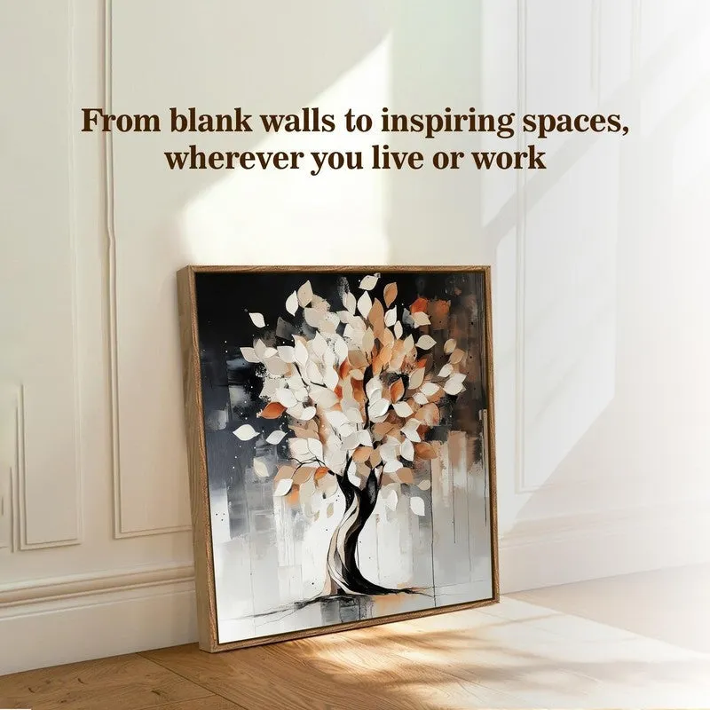 Tree Essence Canvas Wall Art With Frame media 8