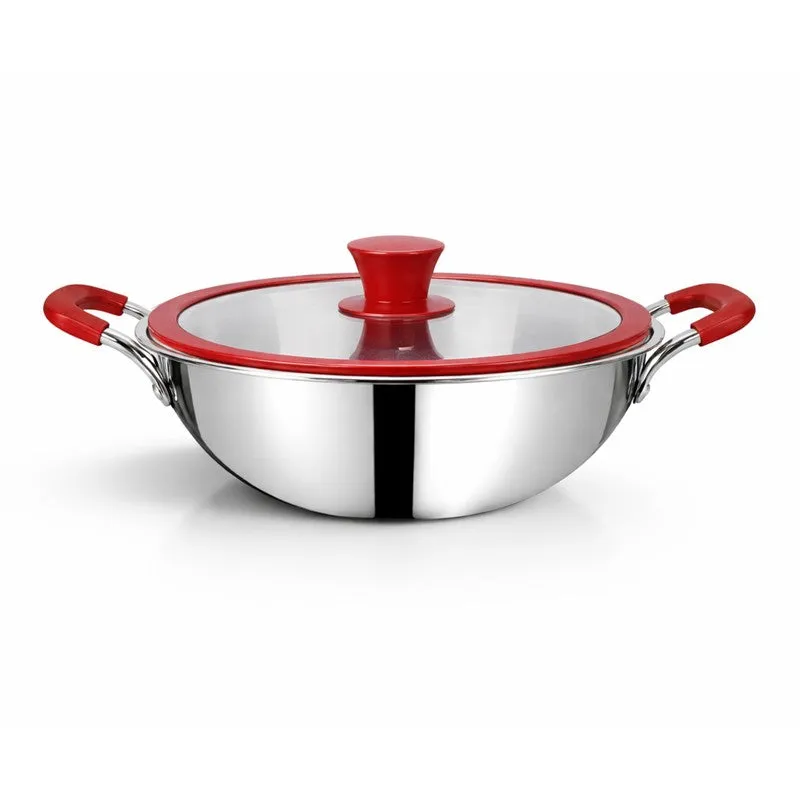 Salford Triply Kadhai with Lid (3000 mL) With Lid - 24 CM media 3