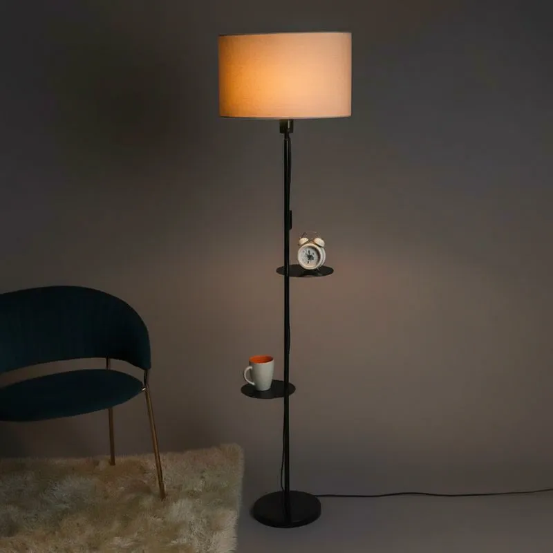 Davina Mirage Floor lamp With Shelf media 1