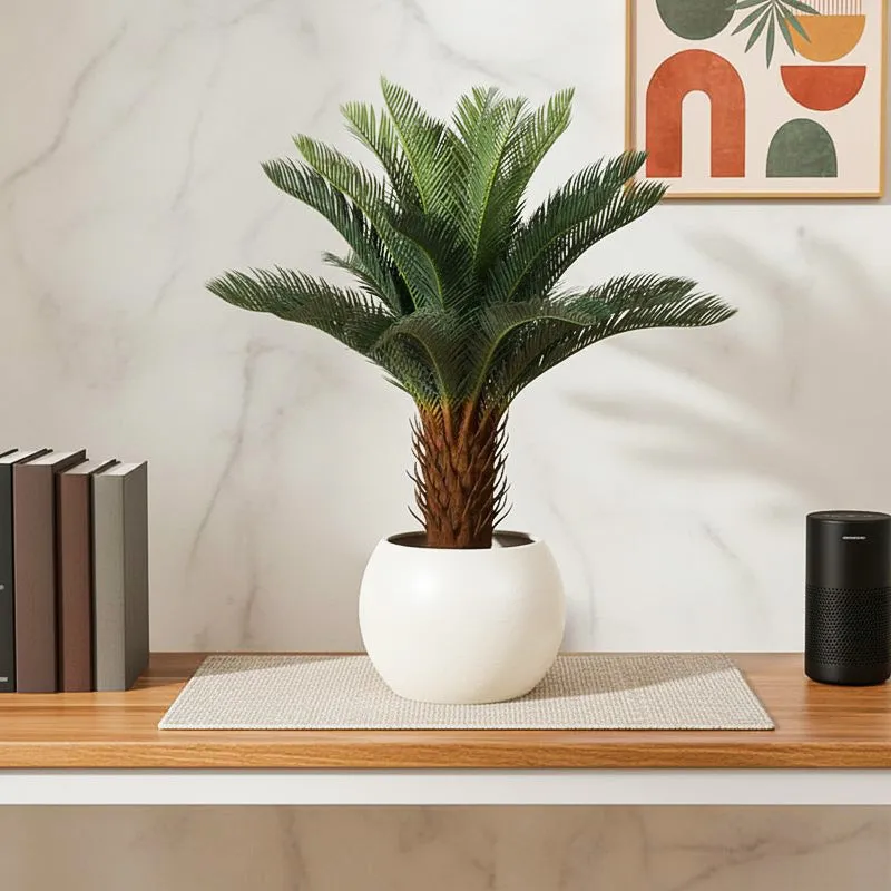 Faux Lush Cycas Plant - 2.8 Feet media 1