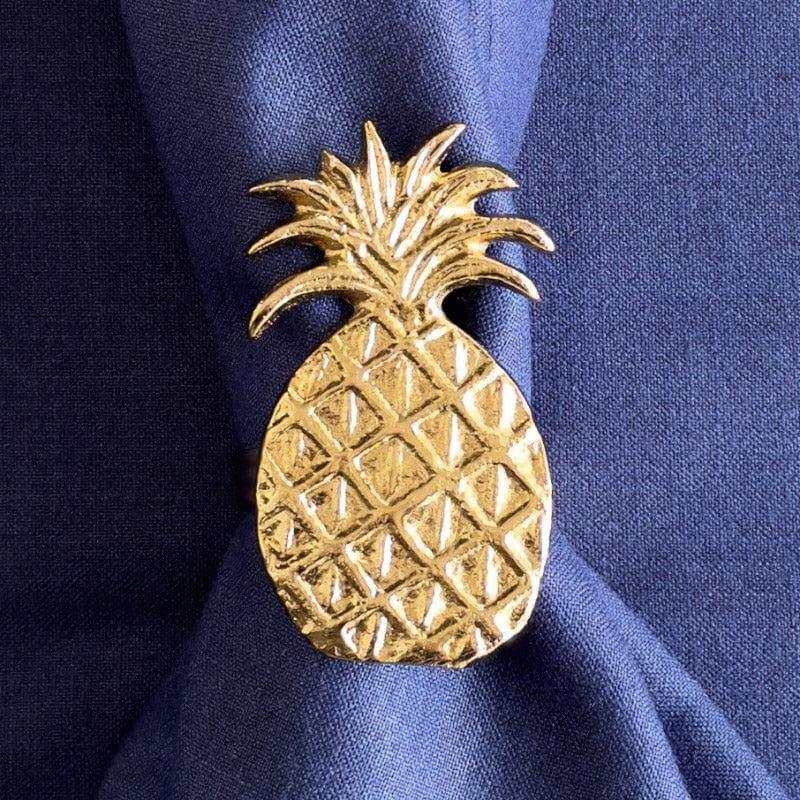 Silver Pineapple Napkin Ring - Set Of Four media 4