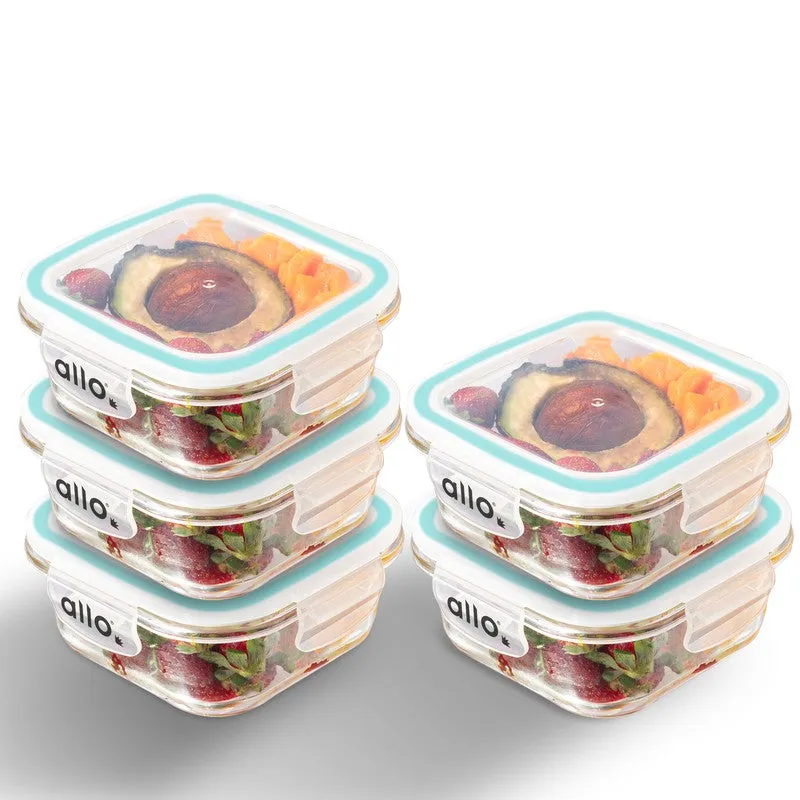 Pakta Leak Proof Glass Lunch Box (550 mL Each) - Set Of Five media 4