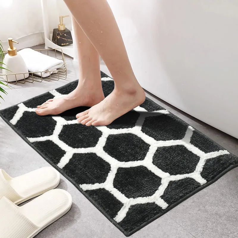 Trevona Cotton Bath Mat - Grey media 4
