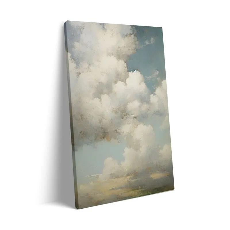 In The Clouds Archival Canvas Wall Art - Black Frame media 7