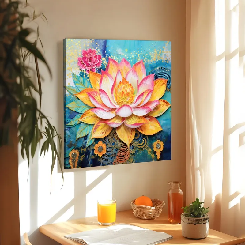 Celestial Koi Wall Art Without Frame media 3