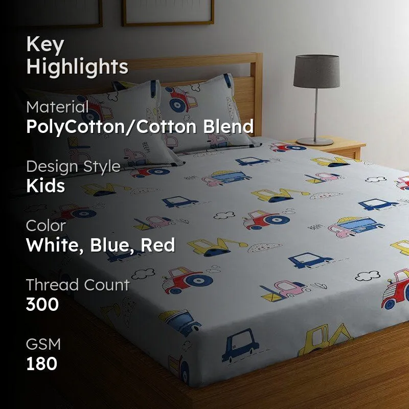 Traffic Trolly Bedsheet - 180 GSM media 2