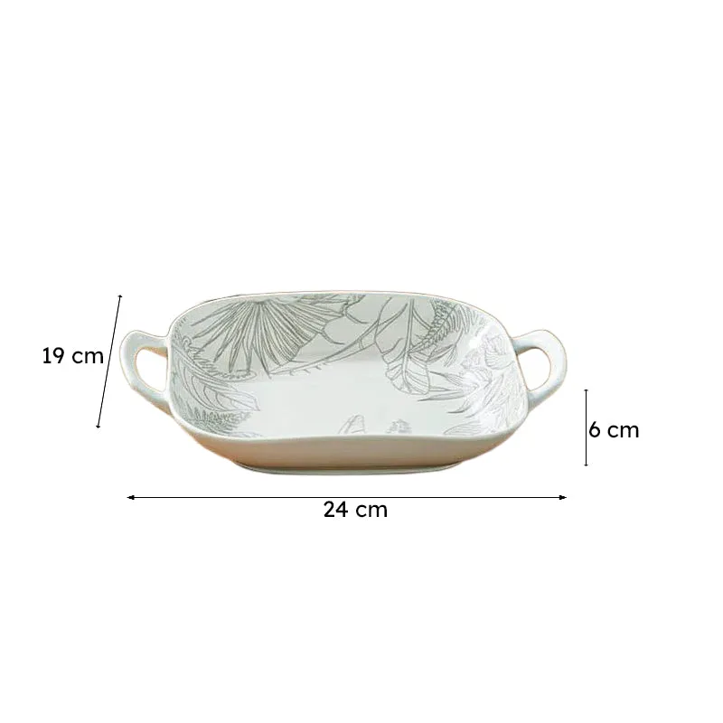 Celene Square Porcelain Platter - Set of Two media 9