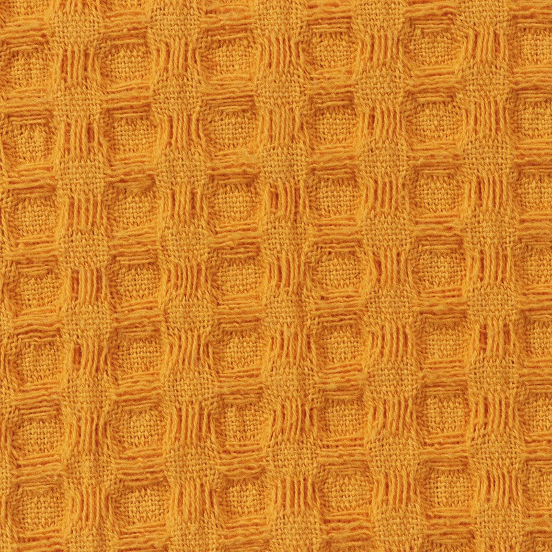 Axitra Wafel Weave Cotton Blanket - Yellow media 4