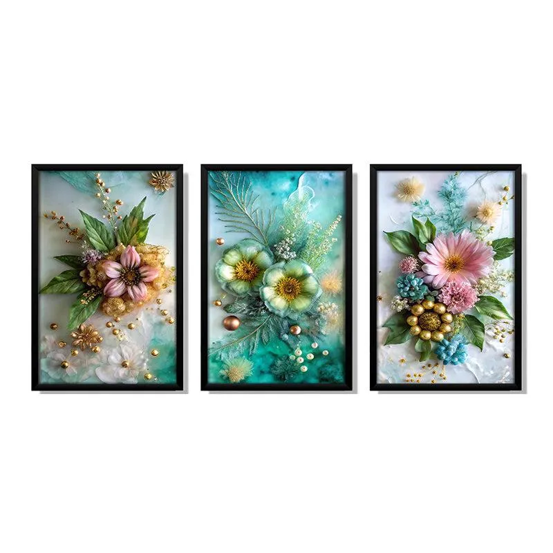 Dreamy Blossom Wall Art With Frame - Set Of Three media 3