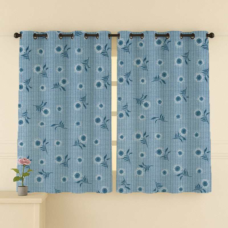 Petal Whim Cotton Curtains - Set Of Two media 4