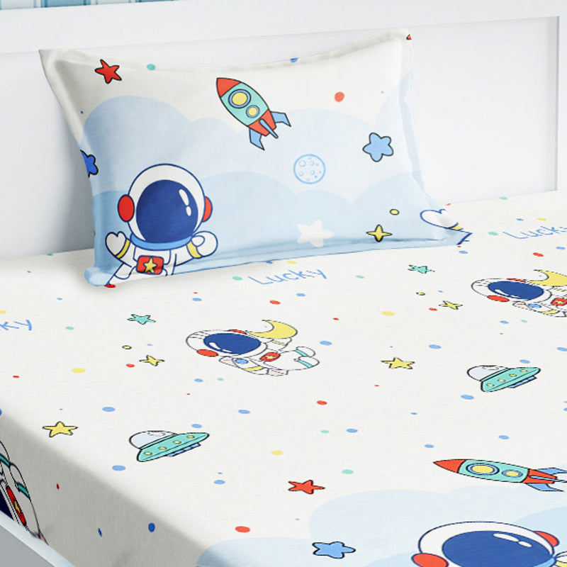 Space Adventure Kids Cotton Bedsheet - 210 TC media 3