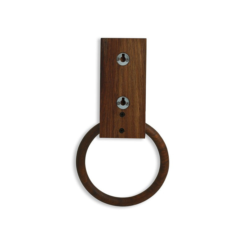 Madera Handcarved Sheesham Wood Towel Holder media 4