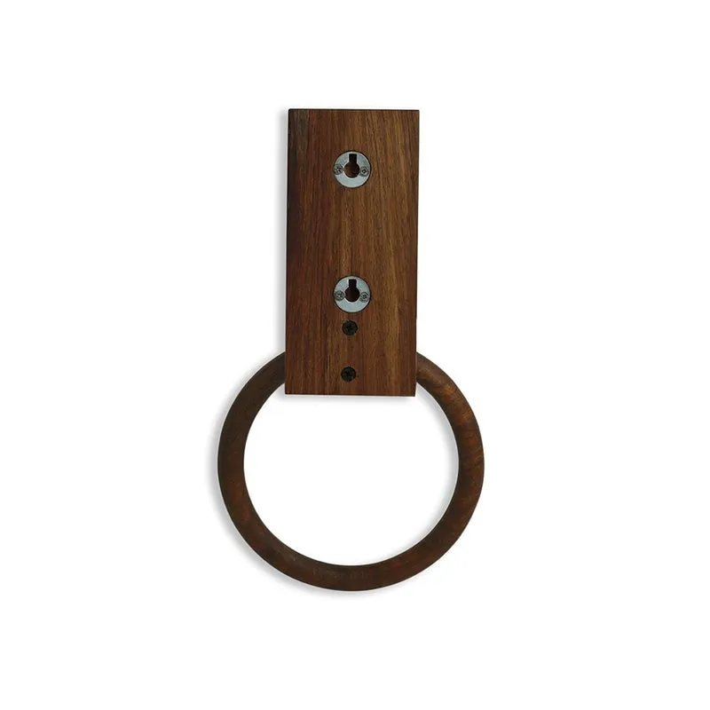 Madera Handcarved Sheesham Wood Towel Holder media 4