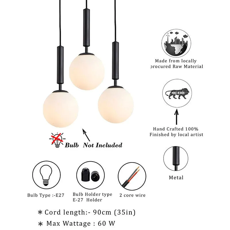 Mar Glow Metal Ceiling Lamp - Black media 5
