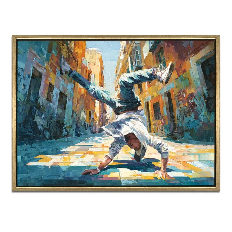 Spectrum Dancer Canvas Wall Painting With Frame media 3