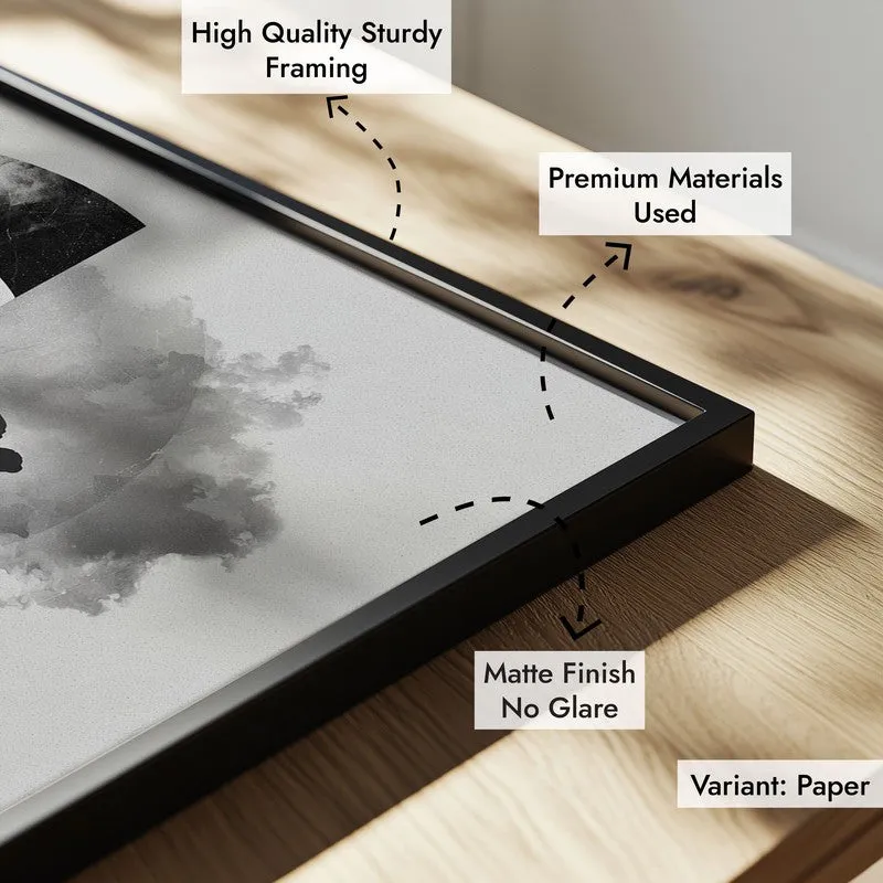 Whispers of Zen Buddha wall Painting With Black Frame media 8