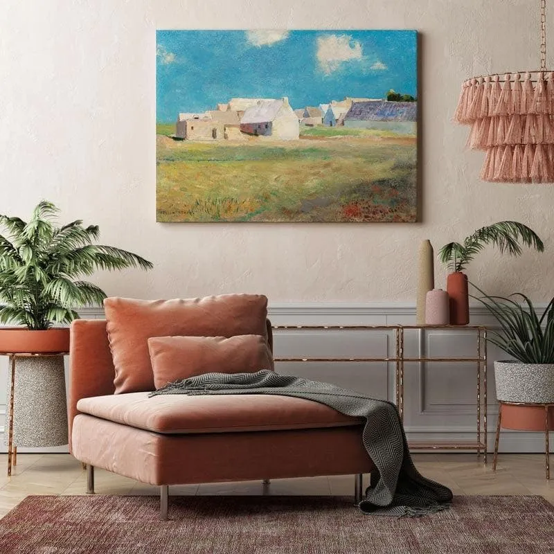 Breton Village Canvas Wall Art - Gallery Wrap media 3