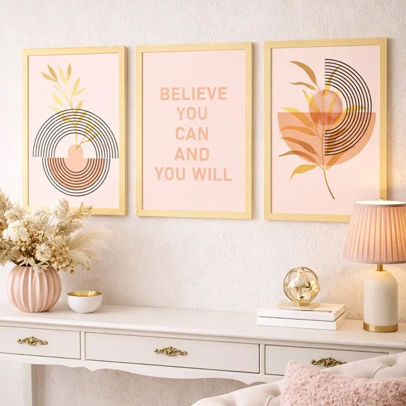 You Will Abstract Wall Art - Set Of Three media 1