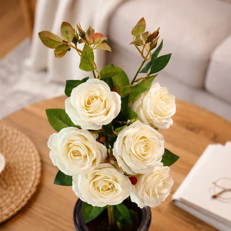 Rosanova Plastic Artificial Flower - Set Of Two media 3