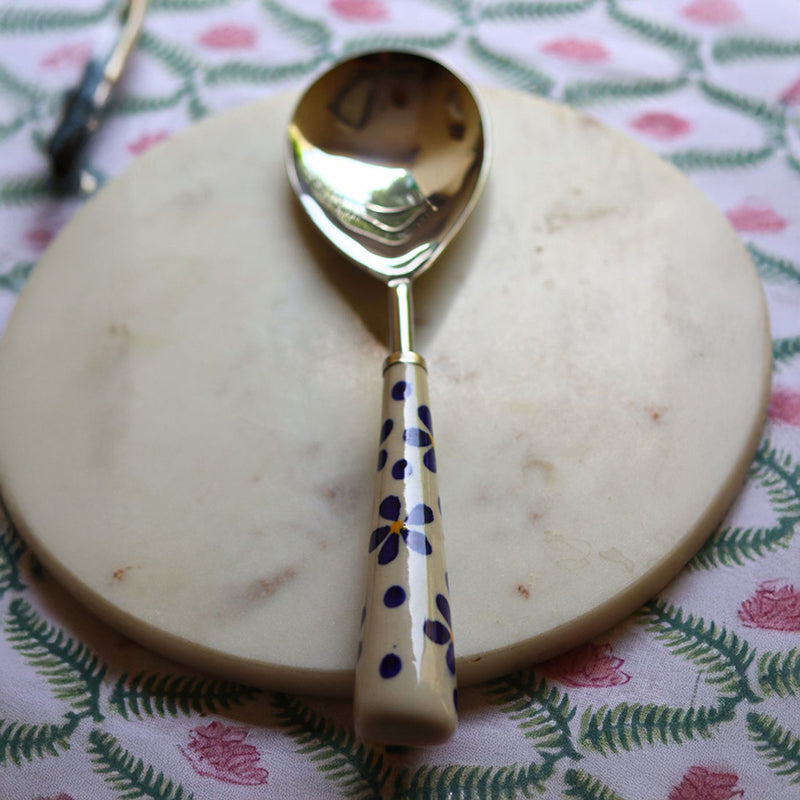 Petal Drop Steel Serving Spoom