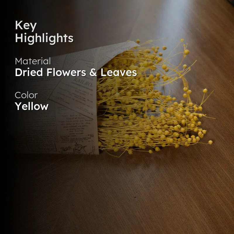 Amora Fax Dried Flower Bunch - Yellow media 2