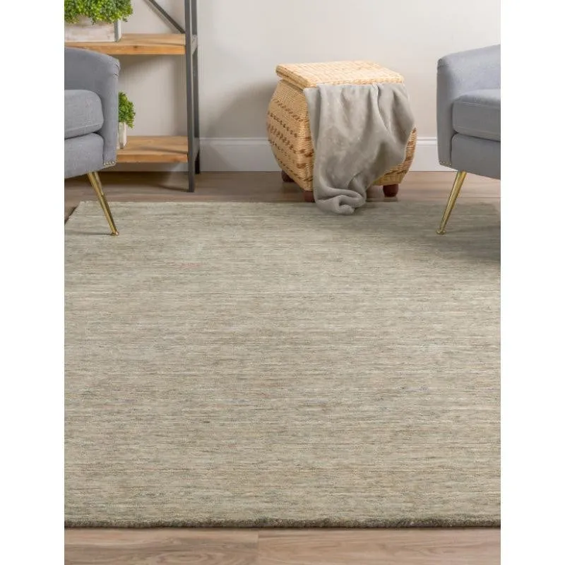 Leyla Hand Woven Wool Rug - Olive media 3