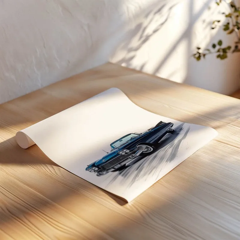 Midnight Cruiser Wall Poster - Blue media 6