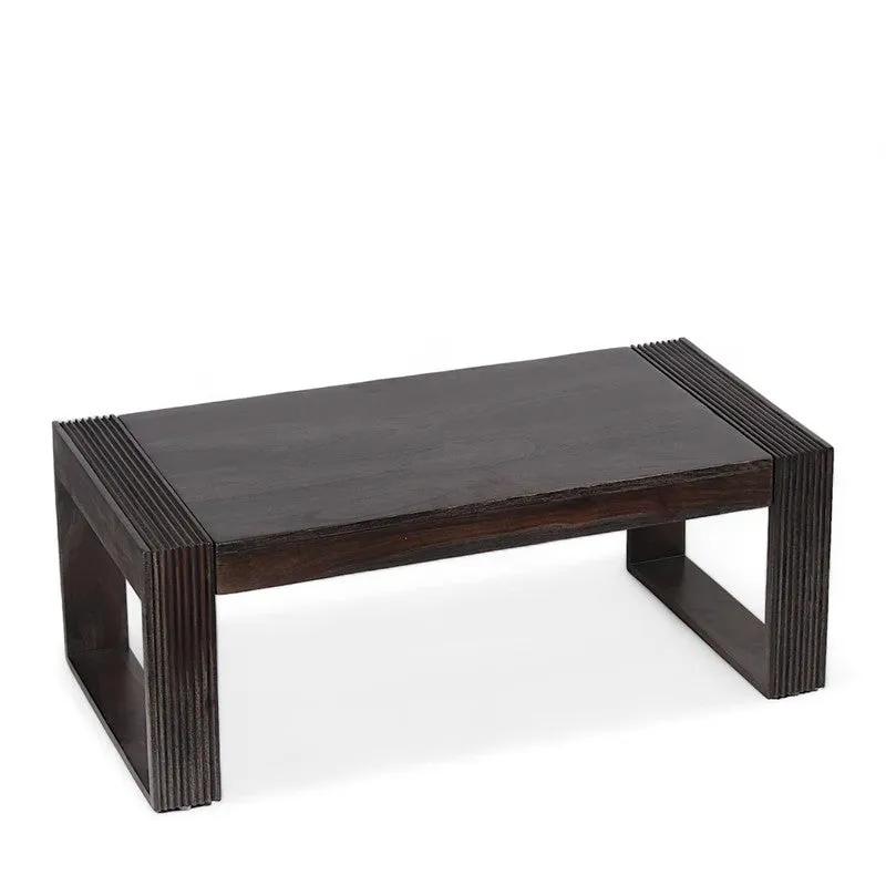 Zirox Sheesham Wooden Center Table - Black media 5