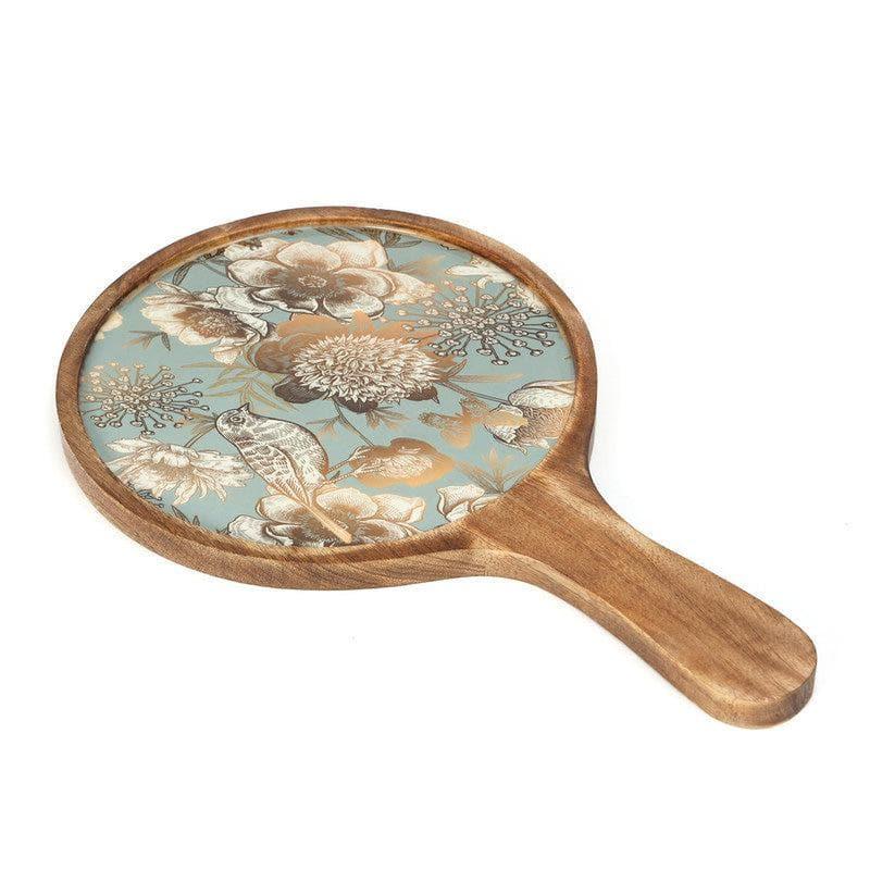 Doris Floral Wood Pizza Platter media 3