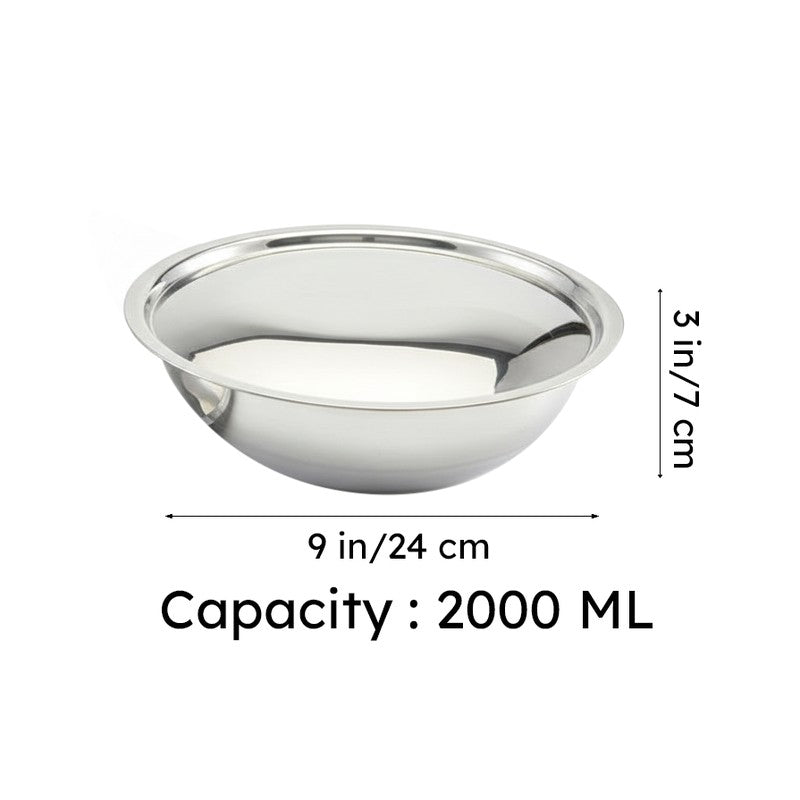 Zoraware Kadhai With Lid - 2000 mL / 22 CM media 9