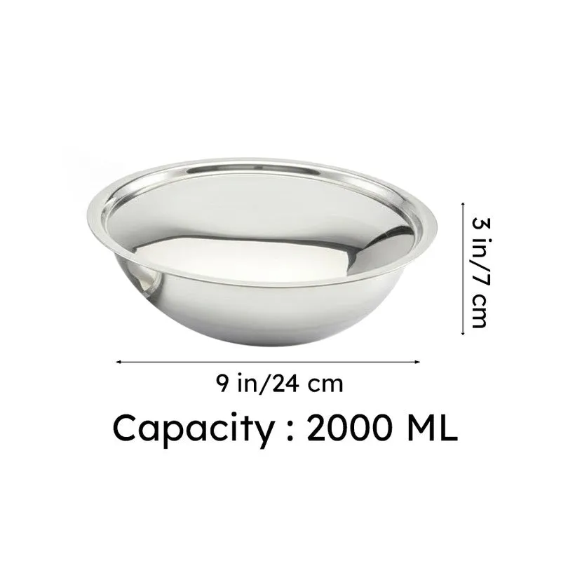Zoraware Kadhai With Lid - 2000 mL / 22 CM media 9