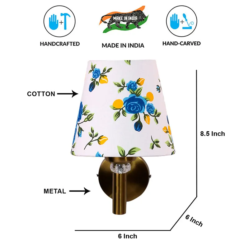 Garden Lights Steel & Cotton Wall Lamp - Blue media 6