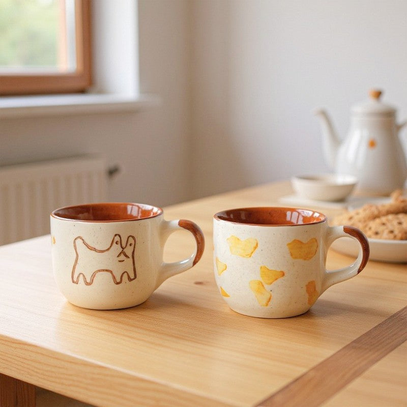 Brownline Ceramic Tea Cup (100 mL)