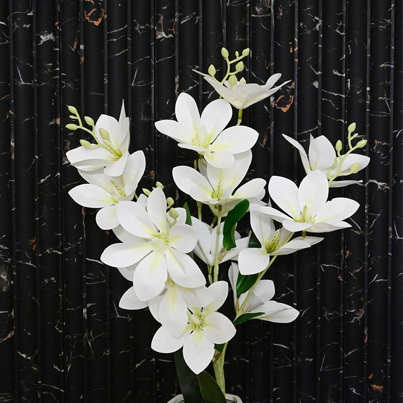 Violaire Artificial Flower Stick - White media 3