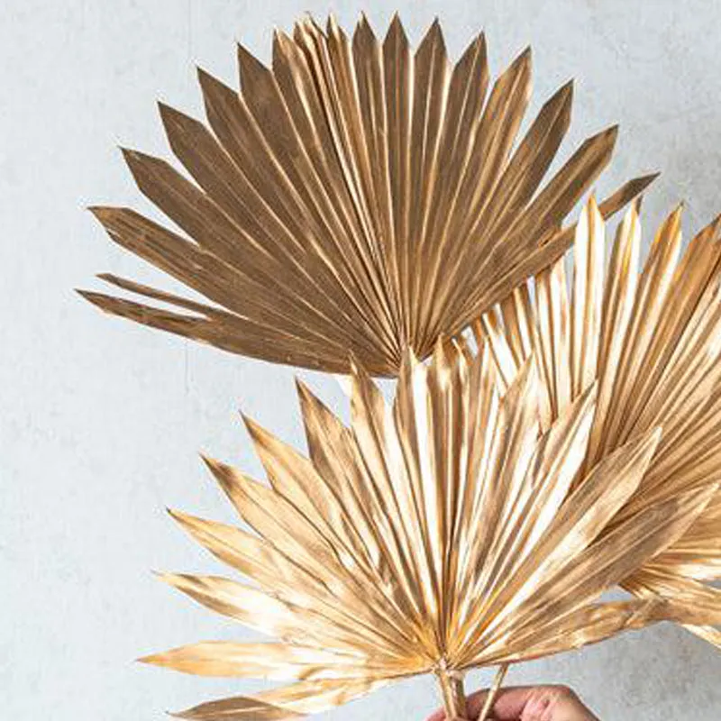 Ineeya Dried Sun Palm Sticks (Gold) - Set Of Three media 5