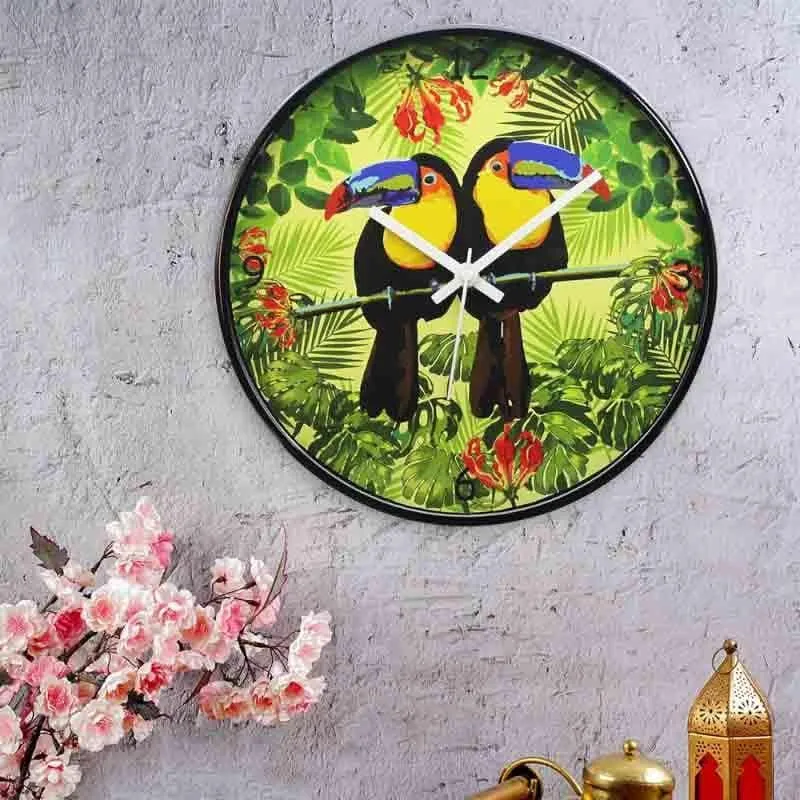 Tropical Toucan Wall Clock media 1