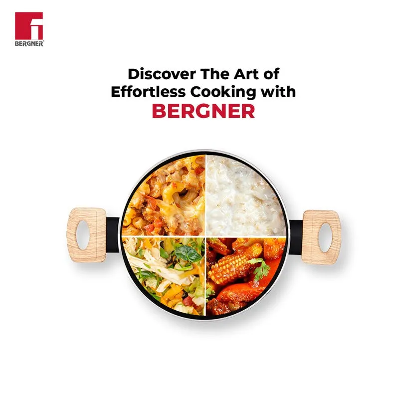 Bergner Induction Safe Cooking Pot With Lid - 5000 ml/6 Inches media 4