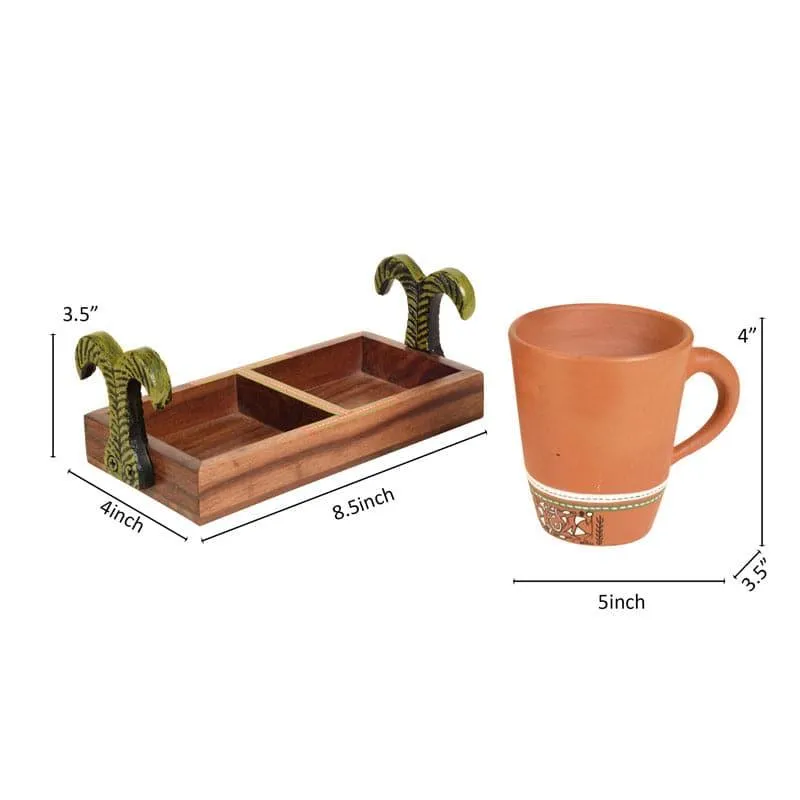 Earth Essence Mug With Tray - Set Of Two media 5