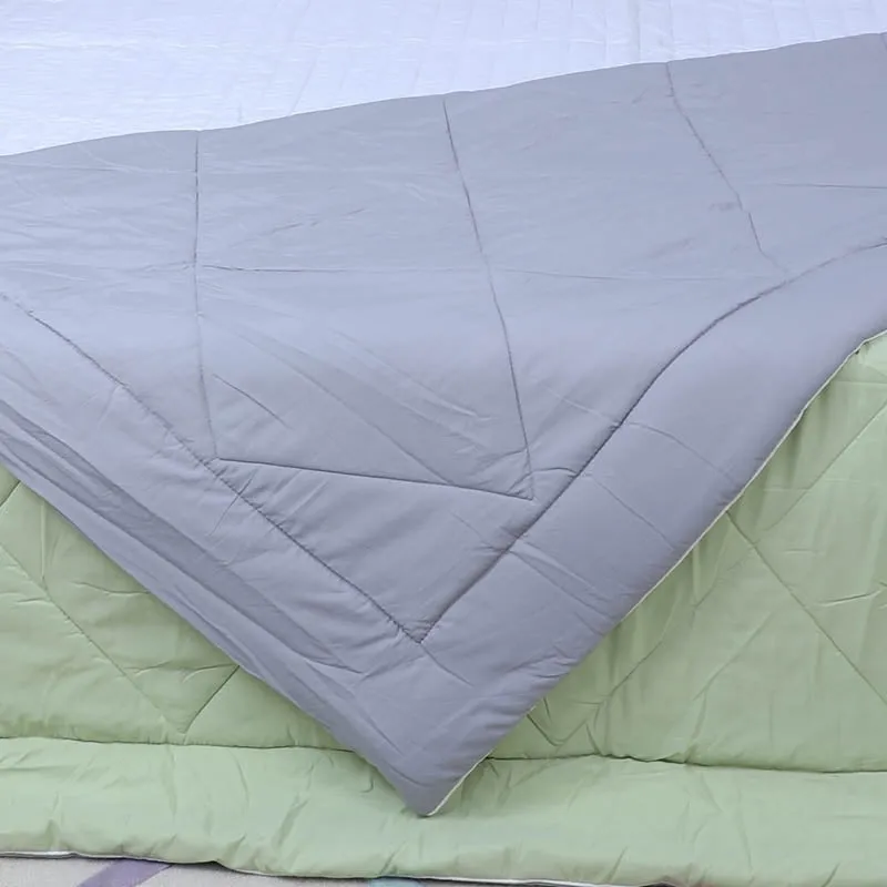Adova Reversible Microfiber Comforter (Grey & Green) - 120 GSM media 4