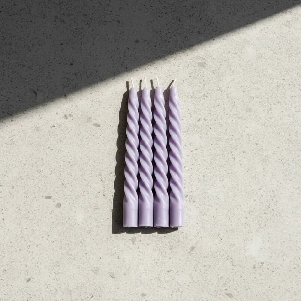 Spiral Scented Candles - Set of Four media 1