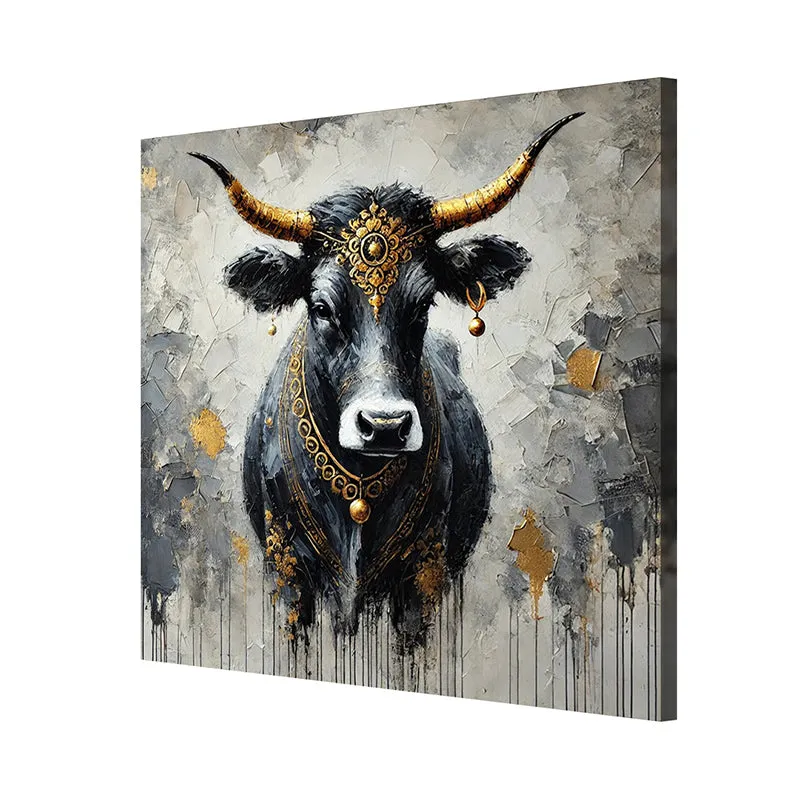 Divine Bull Wall Painting media 5