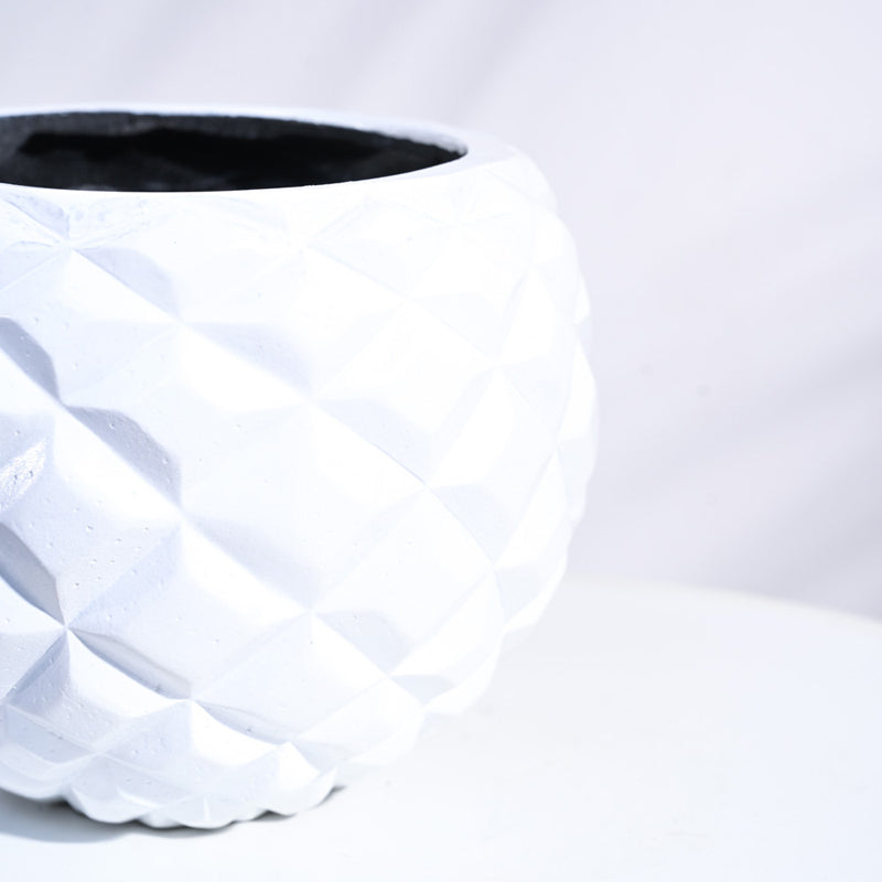 UGAOO Planter Heraldry Vase Ball - White media 4