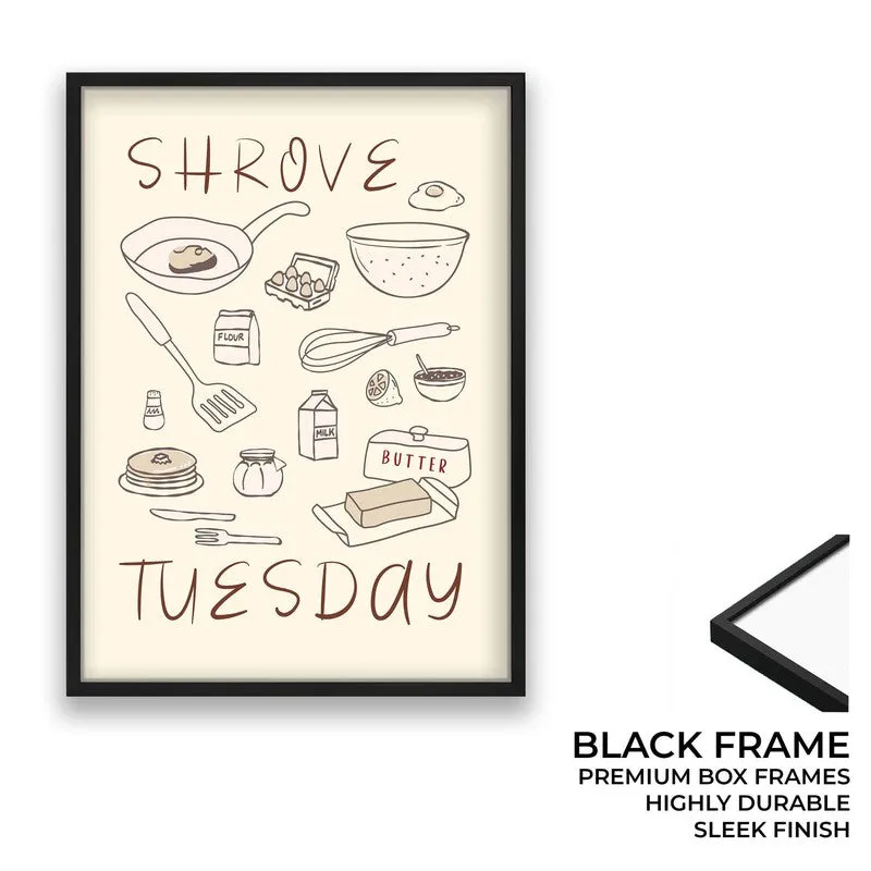 Shrove Tuesday Archival Canvas Wall Art - Black media 8