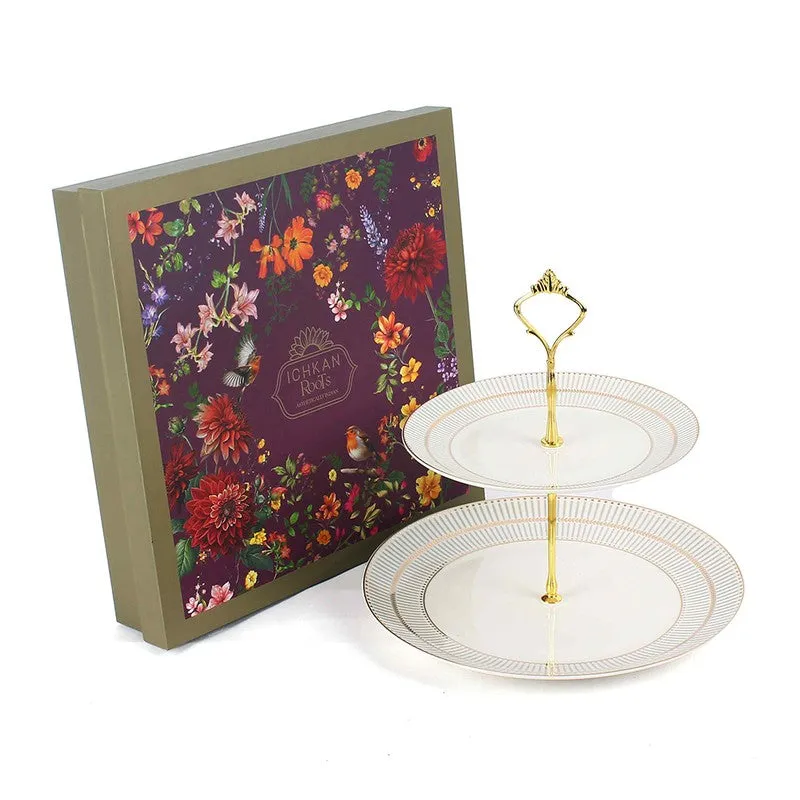 Heritage Charm Cake Stand - White,Grey media 6