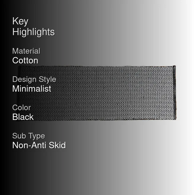 Atelier Cotton Runner Rug - Black media 2