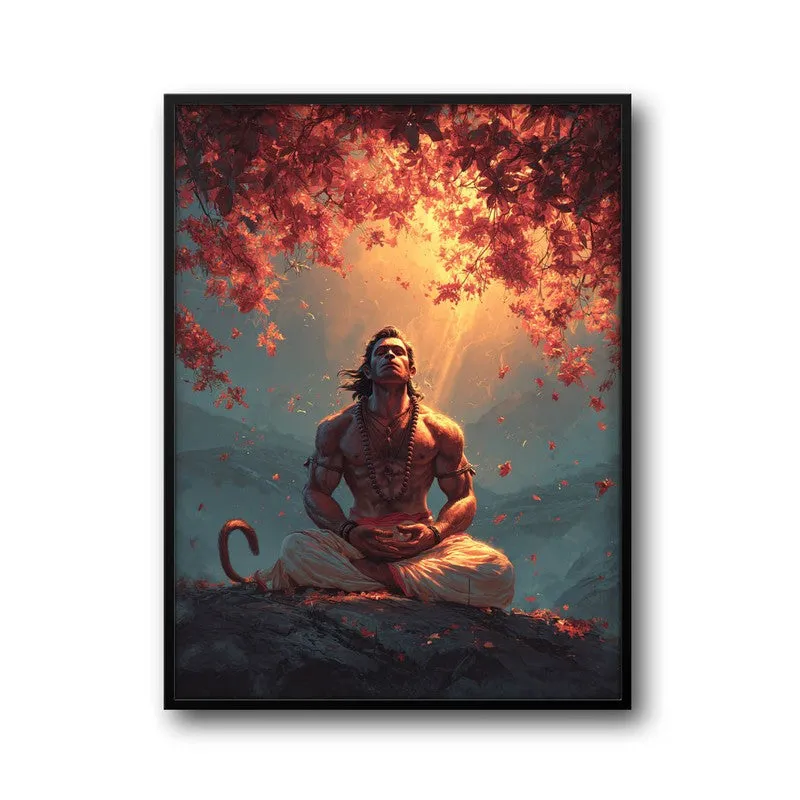 Sri Hanuman Meditating II Archival Paper Wall Art media 7