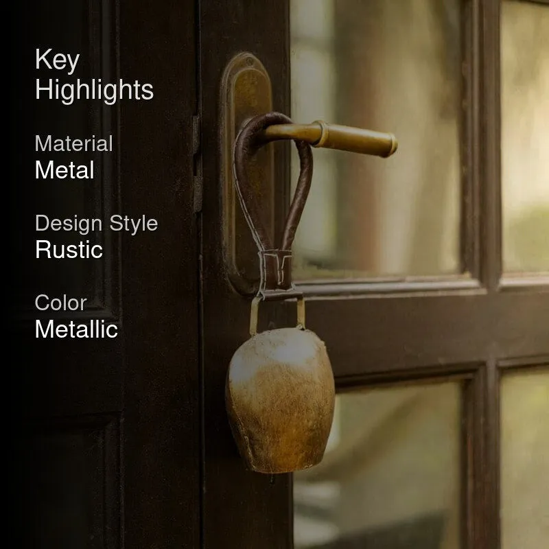 Mura Antique Metal Hanging Bell media 2