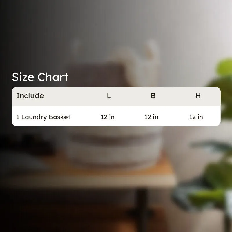 Milia Stripe Natural Fiber Laundry Basket media 5