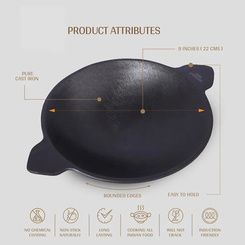 Crisp Hopper Pre-Seasoned Cast Iron Pan - 8.5 Inch media 4