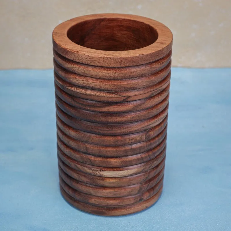 TimberNest Wood Cutlery Stand media 3
